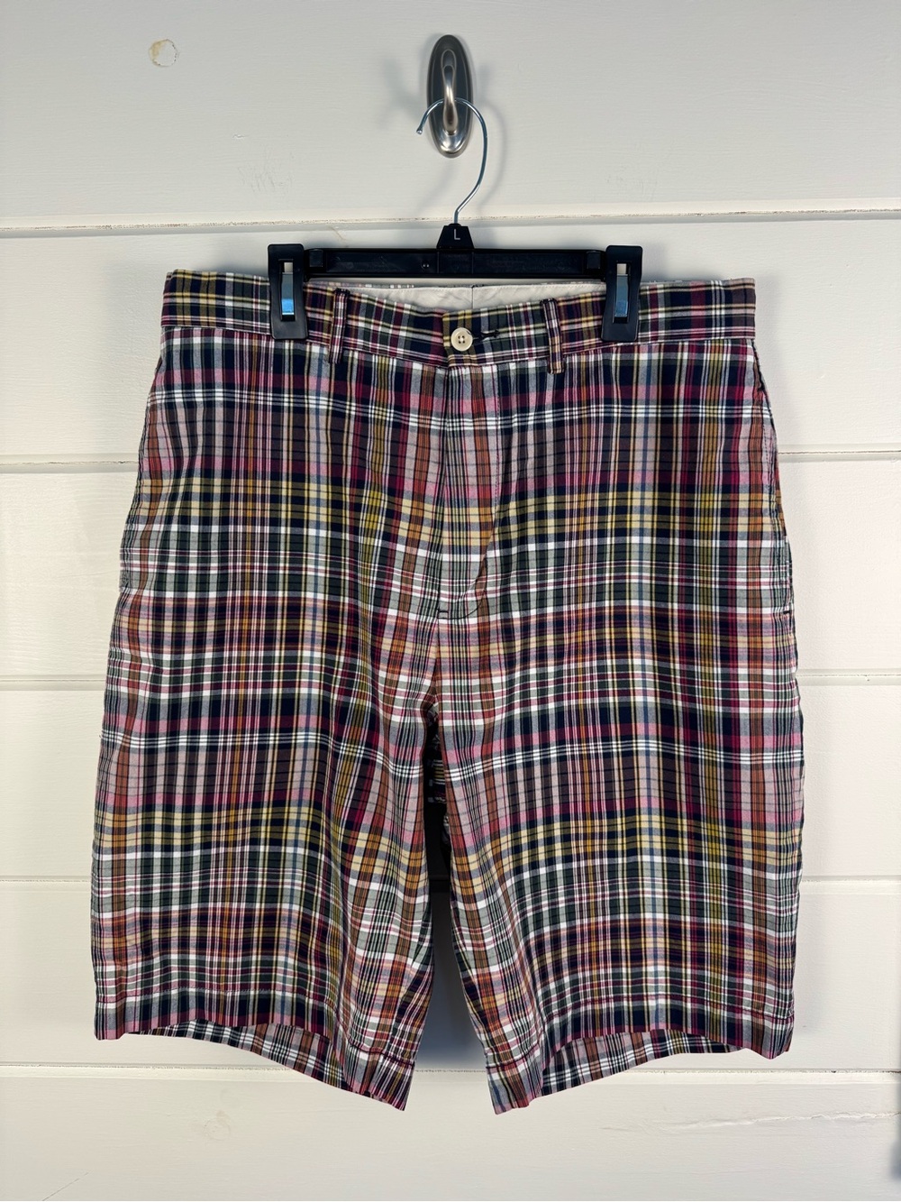 Vintage Polo Ralph Lauren Madras Plaid Shorts Men’s Size 33 Cotton
